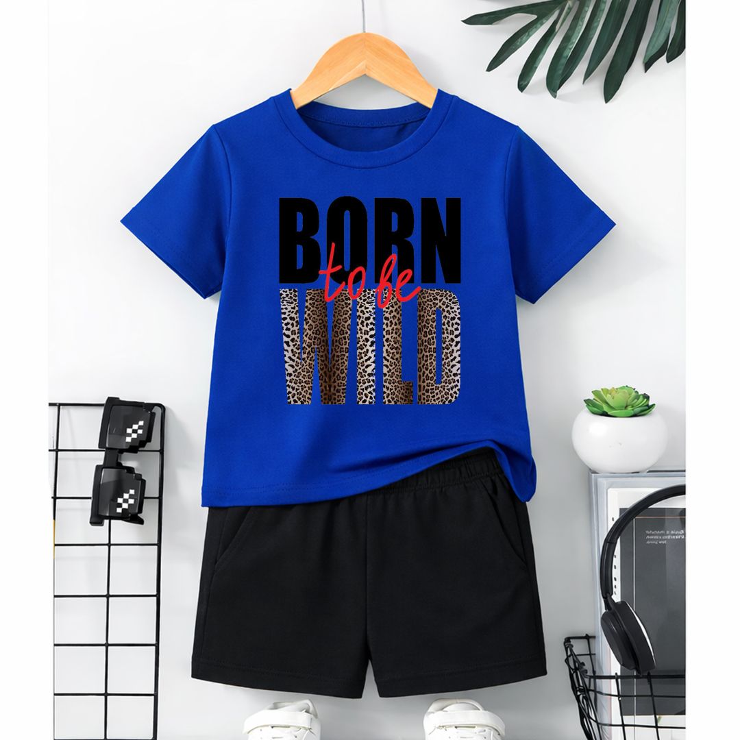 Born To Wild Royel Blue Set for kids