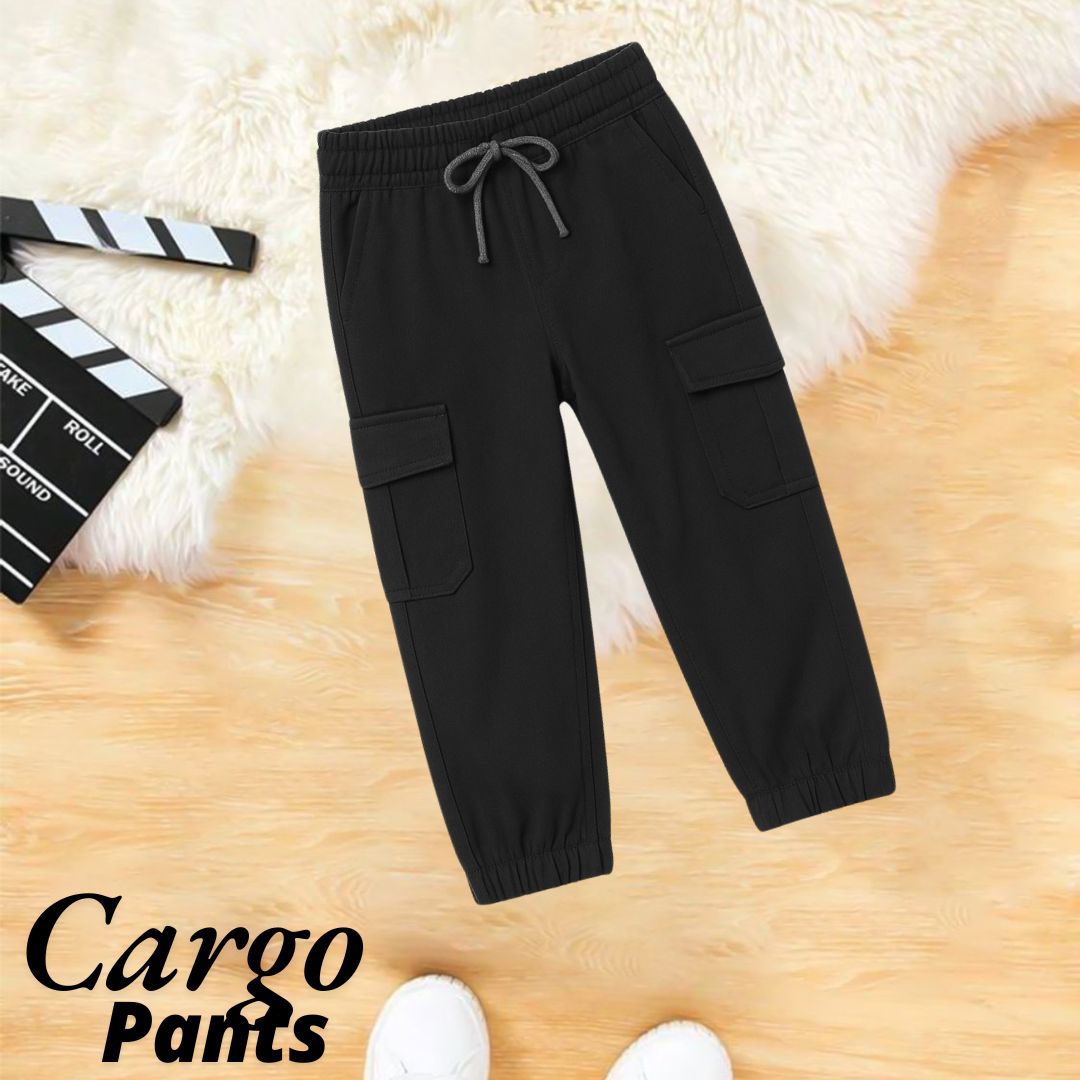 Black Cargo Pant for kids