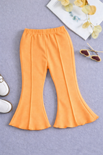 Peach Radiance Bell Bottom Trouser For Girs
