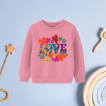Love Printed Sky blue sweatshirt
