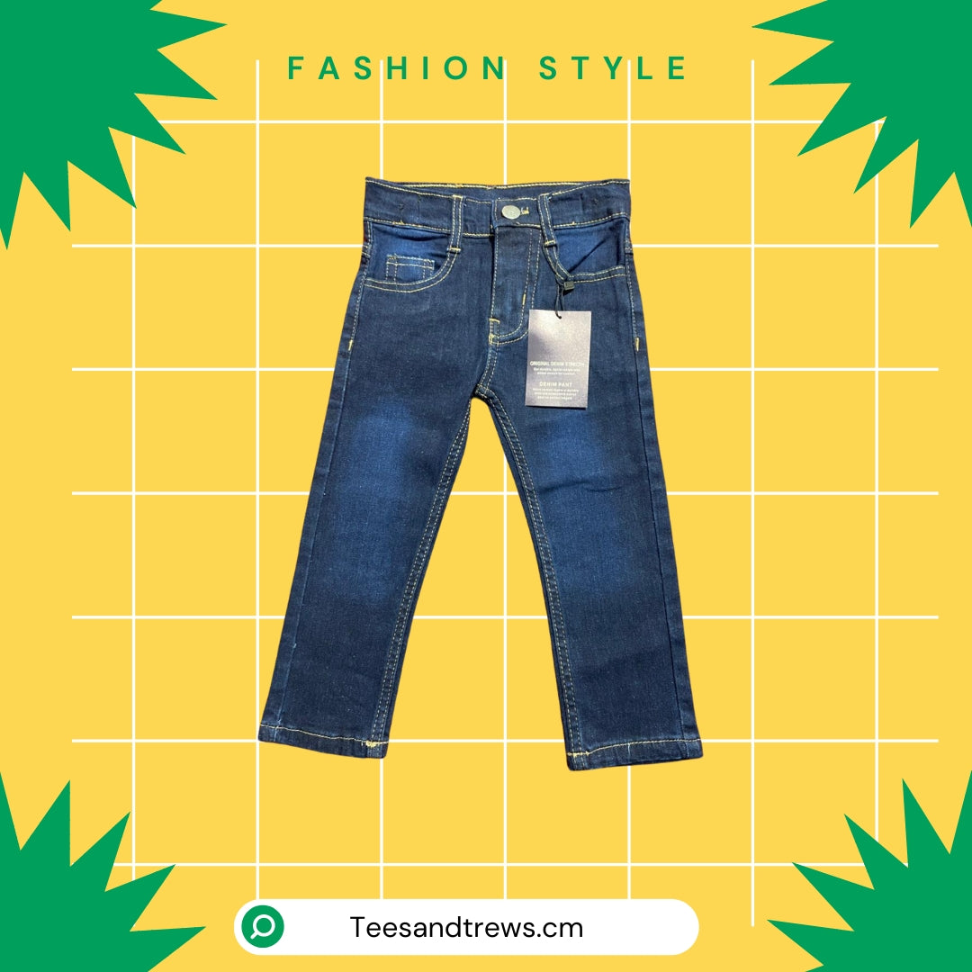 Dark Blue Denim Jeans for kids