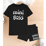 Mini Boss Printed Black set for Kids