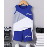 Smile Printed Sando Set with Side and front panel for kids