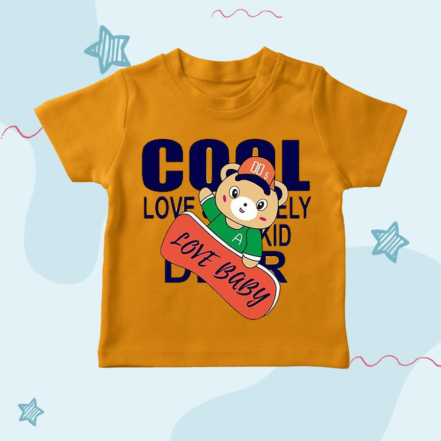 Baby love orange  printed T-shirt