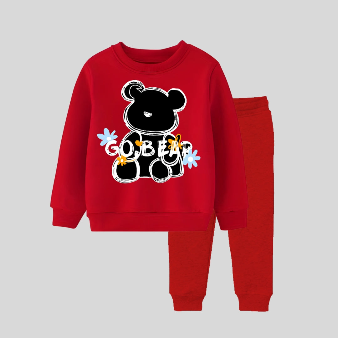 Cool Bear Red Track suite for kids