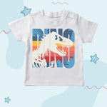 Dino white printed T-shirt