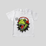 The Big Dino Head Printed White T-shirt