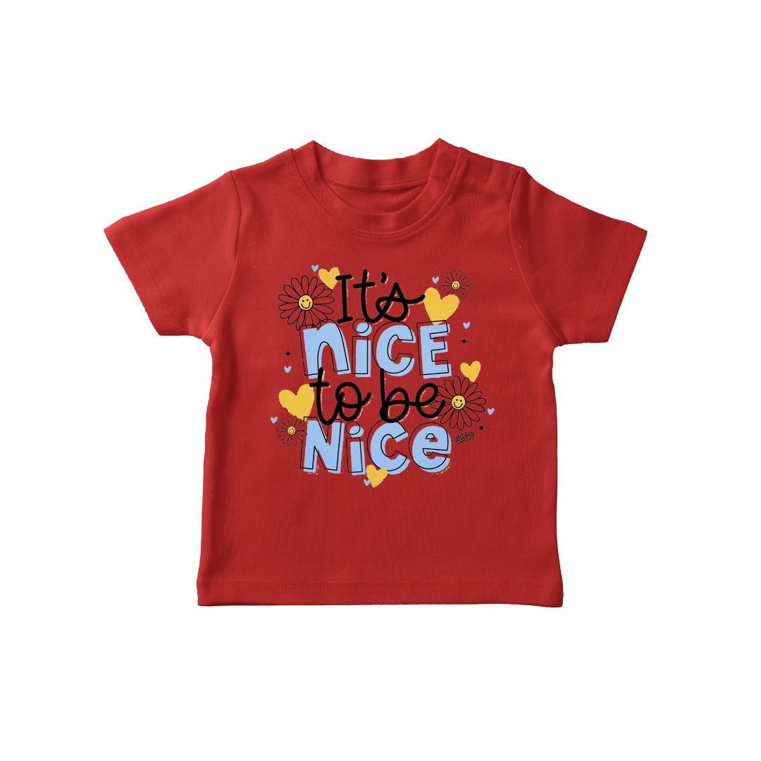 Its Nice to be Nice Red T-shirt