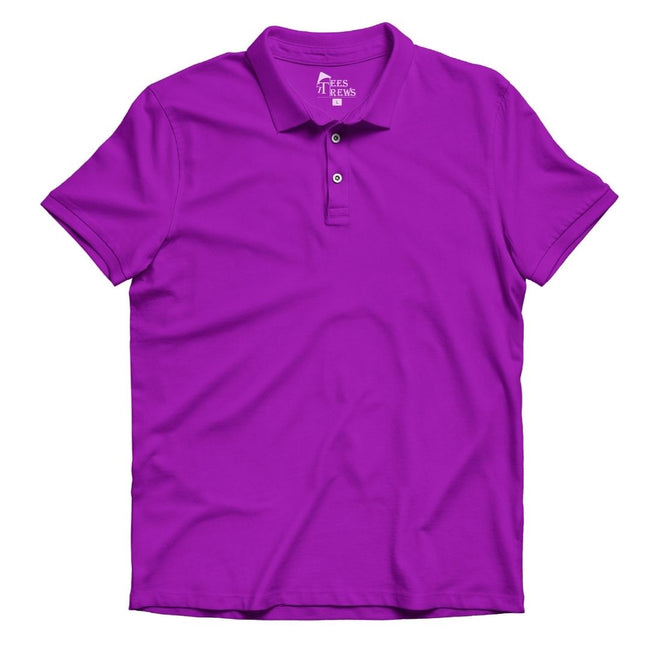 Purple polo shirt