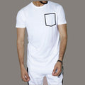 White Side-line pocket T-shirt