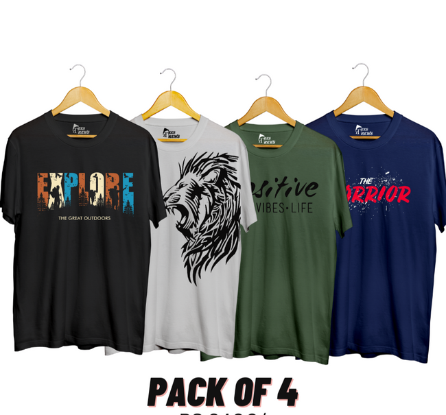 Pack of 4 shirts- 08